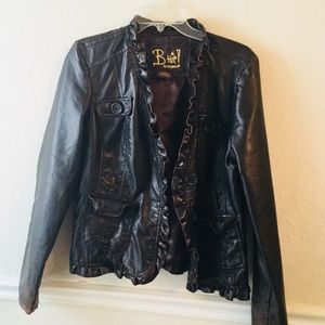 Faux leather jacket